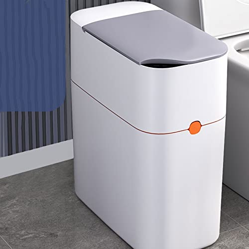 AllMro Pequeno lixo lixo de indução inteligente pode lixo automático de lixo de lixo de lixo para banheiro lixo de lixo de toque elétrico da cozinha cesta de lixo