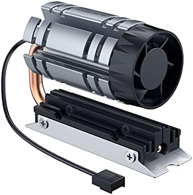 Elecgear M.2 2280 Cooler SSD, ângulo M11 Tubo de calor ajustável em altura + dissipador de calor de alumínio