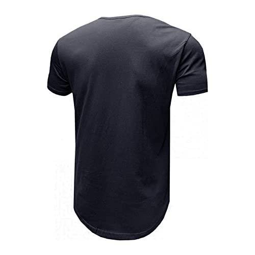 Camiseta de treino rasgada de hip hop masculino ginástica curta ginástica de ginástica atlética
