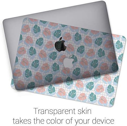 Vinil Clear Skin Compatível com MacBook Pro 13 2019 Pro 16 2020 Mac Air 13 2018 Retina 15 Air 11 Mac 12 Tropical Monstera Sticker Print Green Design Green Monstera Decal