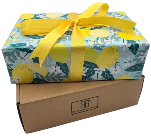 A companhia embrulhada - Lemão de Box para ele e seu pacote de cuidados - embrulhado em papel de embrulho