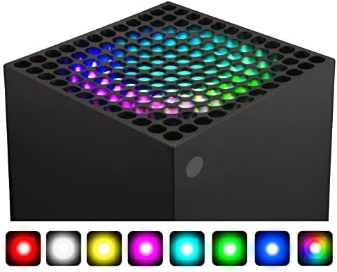 Kit de LED de RGB Playvital Extremerado para Xbox Series X Console Fan Ventre, 39 Efeitos Acessórios de decoração