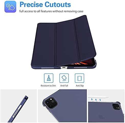 Procase iPad Pro 11 Caso 2021 2020 2018 Stand Hard Back Case Back com protetor de tela fosca para iPad