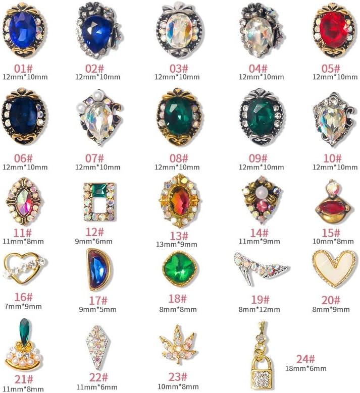 10pcs 3d liga jóia jóias unhas shinestone glitter acessórios de unhas de luxo peças de acessórios para unhas