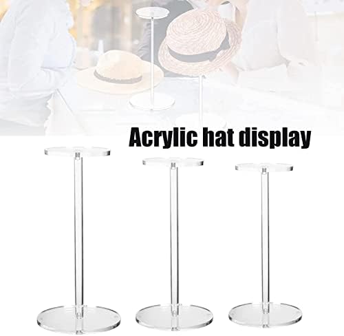 Waitlover clara acrílico hat stand rack stand stand pedestal exibição de peruca exibir rack de barra suporte para