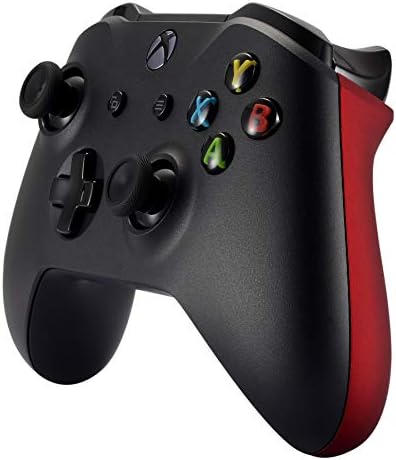 painéis de alcance de toque macio escarlate vermelho escarlate, alças laterais não deslizantes confortáveis, peças de reposição de melhoria do jogo para Xbox One X & One S Controller