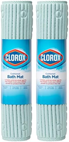 Marca de pato 288002 Clorox almofada de espuma de tapete de banho para banheiras, 17 x 36, pacote de 1, branco