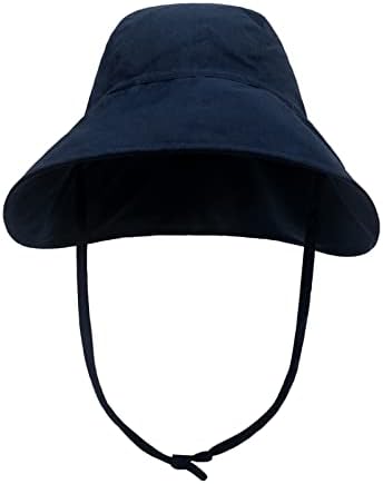 Baby Sun Hat Hat Costa Cordeira Upf 50+ Sun Protetive Beach Hat com largura de chapéu de balde para bebê menino
