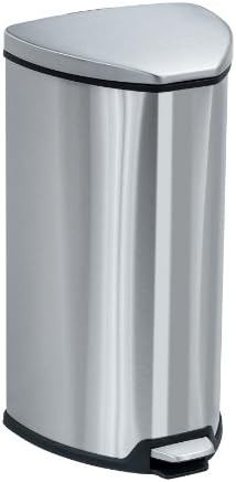 Produtos Safco Stainless Step-on Lix lata, 7 galões e aço inoxidável