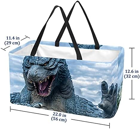 Lorvies grandes cestas retangulares para armazenamento, Japan Dinosaur Monster Closet Storage