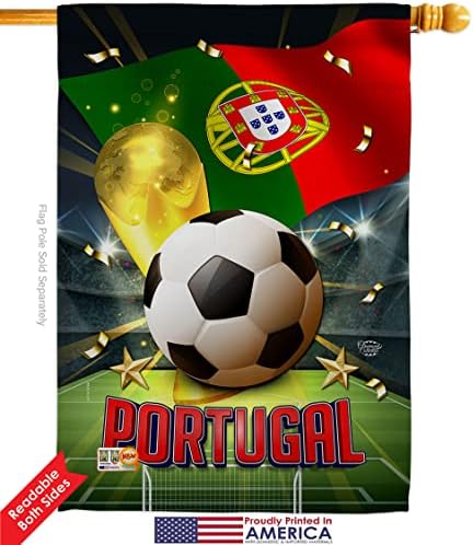 Coleção de ornamentos Copa do mundo Parede Portugal 2 PCs Bandeira Bandeira Pátio Decorações de Garden Room