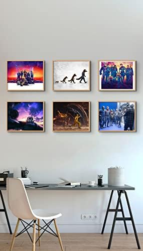 Guardiões da galáxia vol. 3 Posters, Set of 6 Promo Movie Poster Prints, Featuring Star-Lord, Gamora, Drax, Rocket, Groot, Nebula, Mantis, Kraglin - Perfect Marvel Fan Wall Art Poster Decor