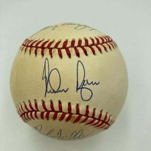 Sandy Koufax Nolan Ryan e Bob Feller assinou a Liga Americana de beisebol JSA CoA - Bolalls autografados