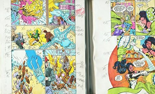 Team Titans #14-DC Color Guides Production Art