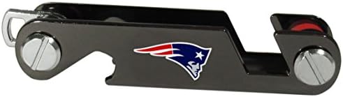 NFL New England Patriots Unissex Siskiyou SportsKey Organizer, Metal, One Tamanho