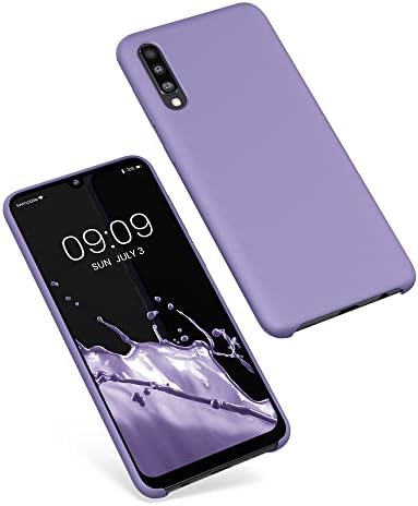 Caixa Kwmobile Compatível com a capa Samsung Galaxy A50 - TPU Silicone Top com acabamento suave - Violet Purple