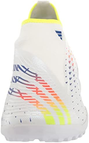Adidas Unissex Edge.3 Sapato de futebol predador, amarelo branco/solar/azul, 9,5 homens dos EUA