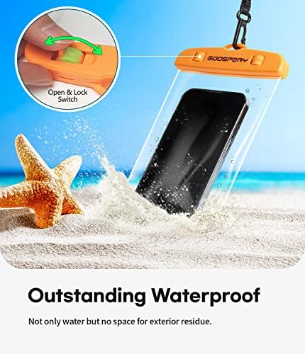 Bolsa telefônica universal à prova d'água, bolsa de praia de capa seca de capa seca do celular compatível