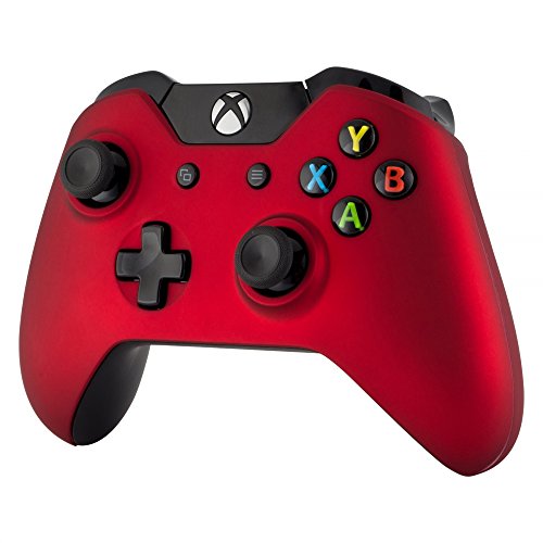 Extremerar Red Soft Touch Grip Habitação frontal Pravo lateral do painel lateral Peças de substituição do painel para Xbox One Controlador padrão com 3,5 mm