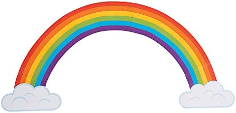 Jumbo Rainbow Cardboard Cutout ótimo para festa de unicórnio, decoração do dia de São Patrício