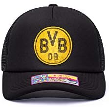 Borussia Borussia Dortmund BVB 'Shield' Trucker Snapback Hat/Cap Black