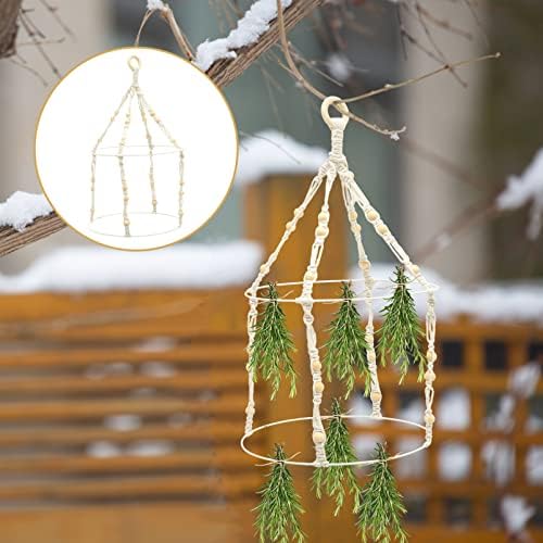 Cabilock Buds Spices Drier MacRame Plant Mobile Home Home Home Bohemian Handcraft Double Cotton Secking