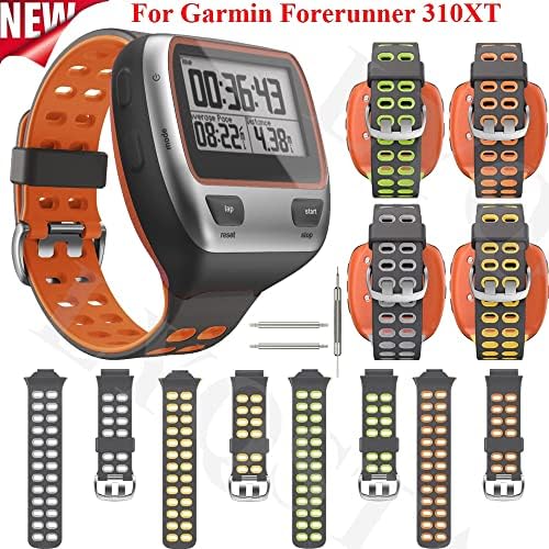 Tiras de substituição da banda de vigas de silicone kgdhb para Garmin Forerunner 310xt 310 XT Smart Watch Watch Wrist Sport Bracelet Belt Belt