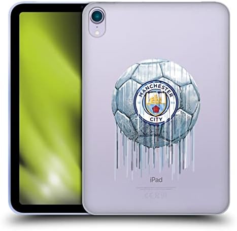 Caixa de cabeça projeta oficialmente licenciado Manchester City City FC Logo Drip Art Gel Gel Case compatível