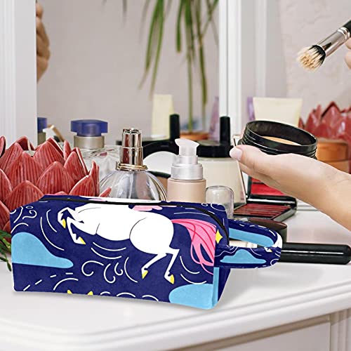 Bolsa de maquiagem Travel Bag Cosmetic Unicorn Magic é uma bolsa organizadora de bolsas de higiene real