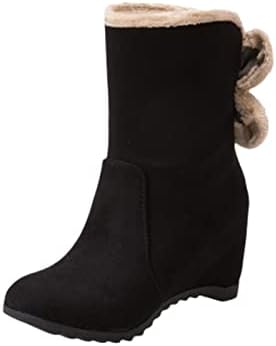 Botas de tornozelo feminino Sapatos de algodão inverno botas de chuva coxa botas pretas 2022 2023 botas de salto