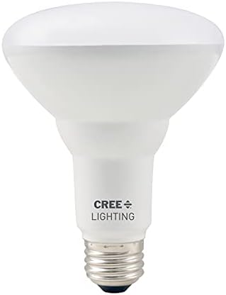 Iluminação Cree BR30 BR30 65W Bulbo LED equivalente, 650 lúmens, diminuição, branca macia 2700k, 15.000 horas Life, 80 Cri, bom para fechado | [12] 2 pacotes