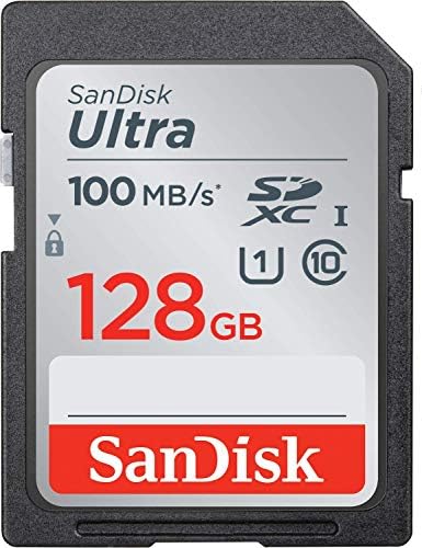 O cartão de memória Sandisk 128GB Ultra SDXC funciona com Nikon Coolpix L340, B500, A10, L32, S7000, A300, P900,