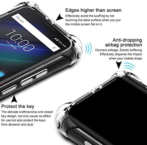 Pushimei Samsung A10E Caso, Caso Galaxy A10E, TPU Soft TPU Crystal Transparente Slim Anti-Slip Slip Corpo