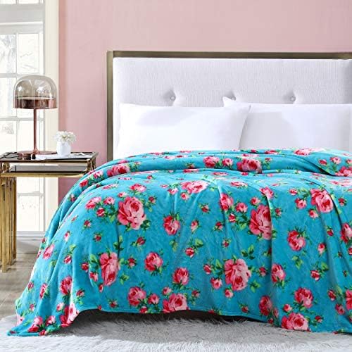 Betsey Johnson | Coleção de lã | Cobertor - Ultra Soft & Cosy Plush Fleece, leve e quente, perfeito para cama ou sofá, gêmeo, dia de buquê