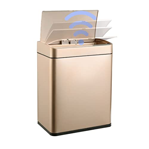 Dypasa lixo lata 12L grande lixo de lixo Bin cozinha sala de estar lixo de sensor inteligente pode lixo de metal durável lixo lixeira lixo lixo