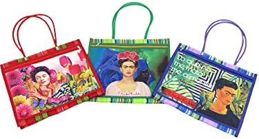 Vários 3 pacote mexicano Frida Kahlo Asa Fina Bag 15 x 14