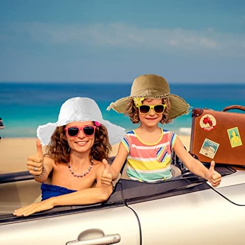 Chapéus de balde de 4 pacote de Hercicy para mulheres algodão de algodão larga boné de praia de balde para férias de verão