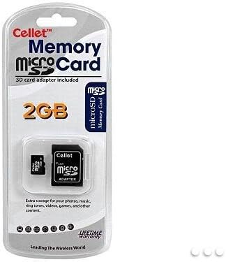 MicroSD de 2 GB do CellET para Motorola Defy Mini Smartphone Flash Custom Flash Memory, transmissão de alta velocidade,