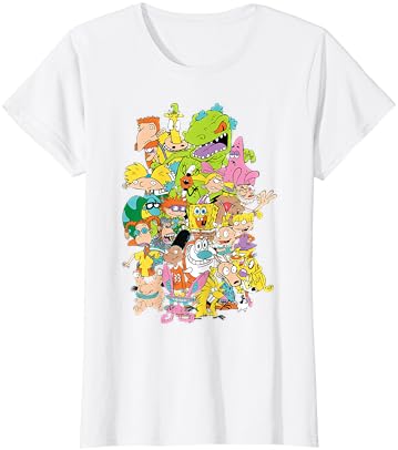 Nickelodeon Complete Nick 90s Relatback Camiseta de camiseta