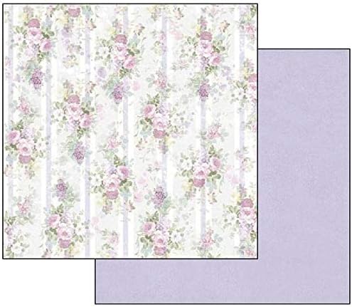 Stamperia International KFT Pack 10 Face Double Face - Lilac, multicolorido, 30,5 x 30,5