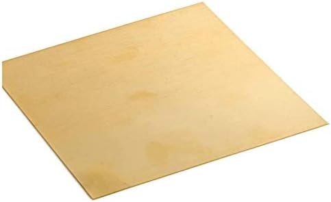 Matérias -primas de folha de latão de latão Huilun Matérias -primas, 1x100x150mm, tamanho: 1x100x150mm placas de
