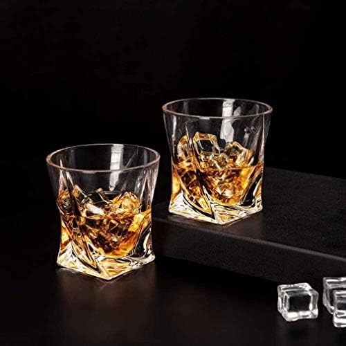 Whisky Maker Rocks Style Whisky Glass, Crystal antiquado Premium coquetel coquetel Tumbler para uísque, uísque ou bourbon, saquê