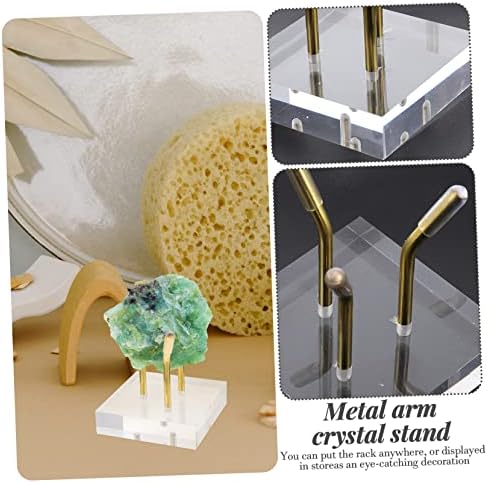 Zerodeko 3pcs minério de cristal exibir rack stand stand bolo bolo jóia stand ornnings ornnings rack organizador