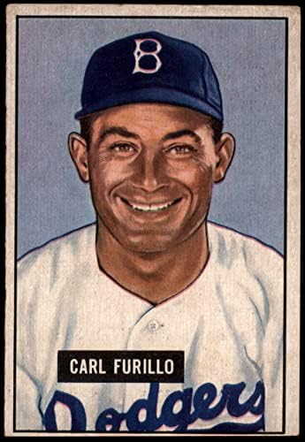 1951 Bowman 81 Carl Furillo Brooklyn Dodgers VG/Ex Dodgers