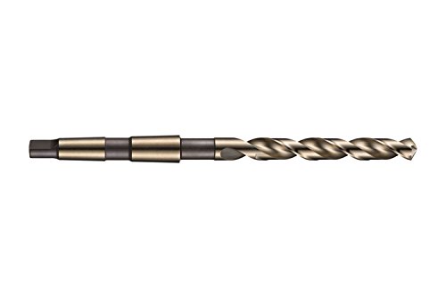 Dormer A73021.0 Ferrilha de haste diminui, revestimento de bronze, aço de alta velocidade de cobalto, 21 mm de diâmetro da cabeça, comprimento de flauta 145 mm