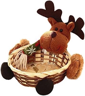Guolarizi Papai Noel Cesta de cesta de cesta de presente de armazenamento de doces de armazenamento