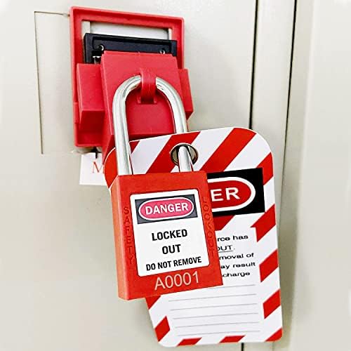 SAFBY 10 DIFERENTE LOCKOUT DIFERENTE LOCKOUT - LOTO Padlocks seguros para estações e dispositivos de tag de bloqueio
