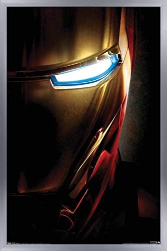 Trends International Marvel Iron Man - Pôster de parede de uma folha, 22.375 x 34, versão sem moldura premium