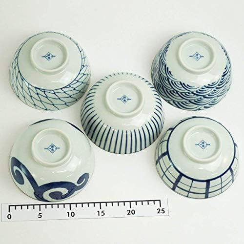 Saikai Pottery Traidicional Japonês Blue and White Patterns