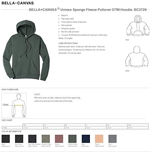 Costura de tinta Bella Canvas Unissex Sponge Fleece Drop ombro - 11 cores